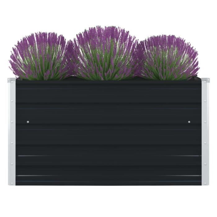 Bac à Fleurs Jardinière Ratolla Anthracite 49cm-12L Jardin