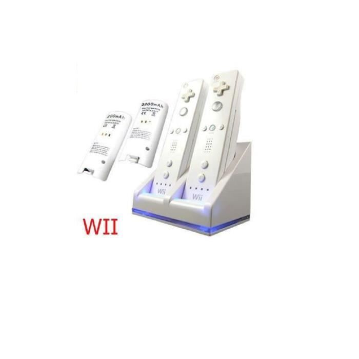 Batteries + Station De Recharge 2 Manettes Wii - vue 2