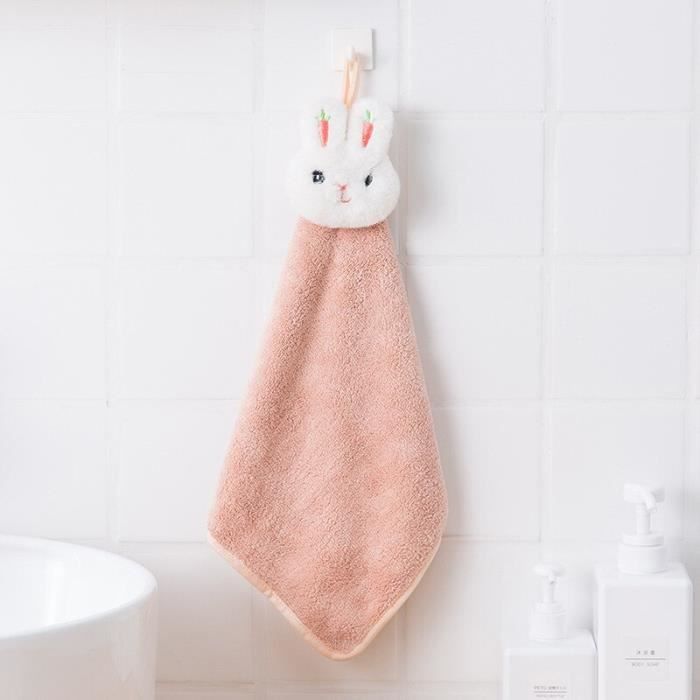 Lot De 4 Essuie-Mains Suspendus En Microfibre - Motifs Animaux Mignons - Pour Cuisine, Salle De Bain - 7