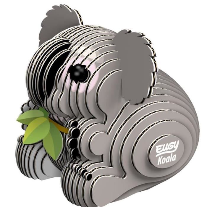 Puzzle 3D - EUGY - Koala - 32 pièces - Carton - 6 x 6 x 5 cm