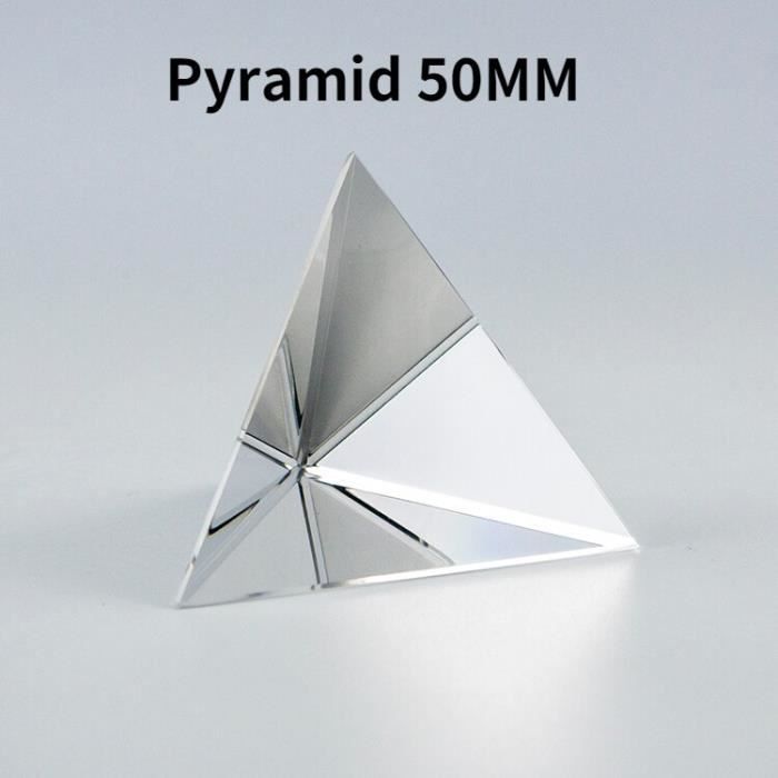 Lot De 4 Prismes Triangulaires 50mm En Verre Optique Cristal – Effet Arc-en-Ciel Pour Photographie, Physique & Enseignement – Prisme Clair Qualité Supérieure