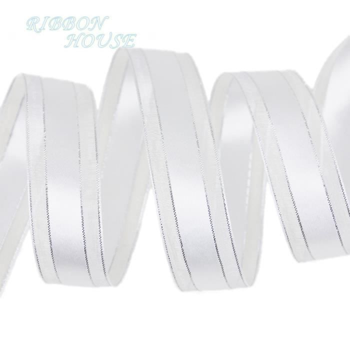 Lot De 12 Rouleaux Ruban Satin - 10 M X 25 Mm - 12 Couleurs Assorties - Pour Emballage Cadeaux, Décoration Mariage, DIY