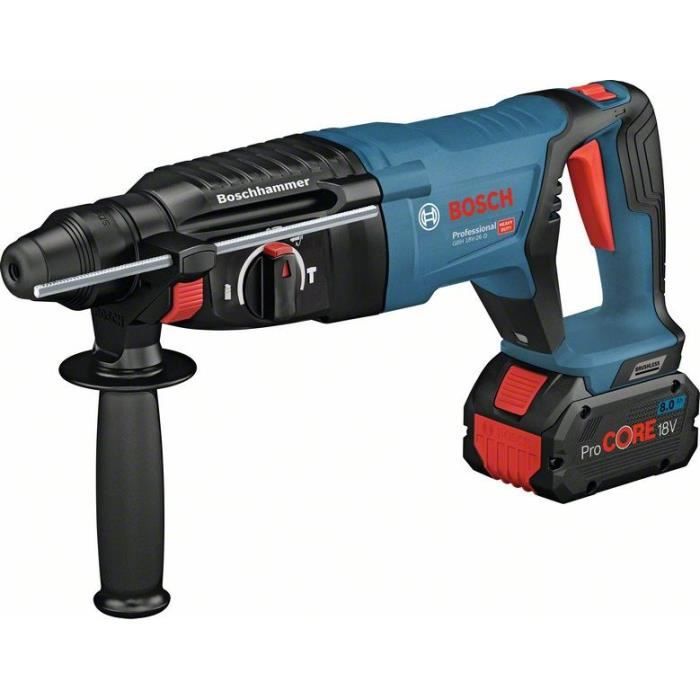 Perforateur Bosch Professional GBH 18V-26 D sans batterie - Force de frappe de 2,5 J - Moteur sans c