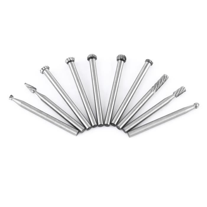 YUA Lime Rotative Fichier Rotatif à Coupe Unique En Acier Au Tungstène Meuleuse Fraise En Métal