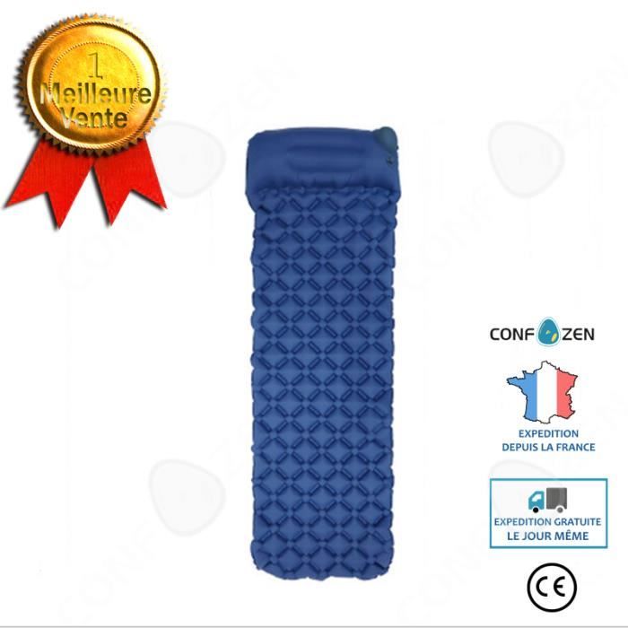 confo® coussin gonflable de type poussoir tapis de couchage de camping en plein air ultra-léger appuyez sur coussin gonflable automa
