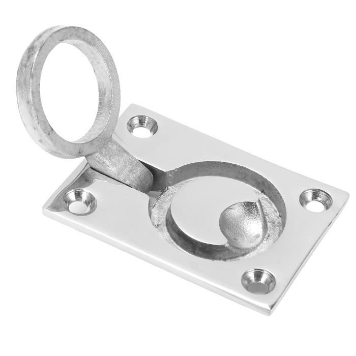 2 Loquets De Plancher Bateau En Acier Inoxydable - Poignée De Traction 62x44mm (marine)