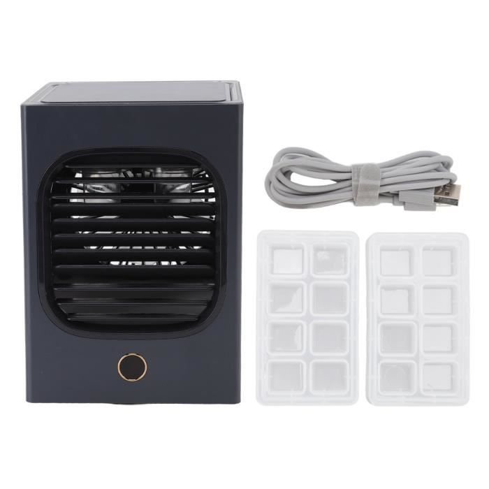 Mini Climatiseur Portable 4-en-1 USB - Ventilateur, Humidificateur, Veilleuse - Réservoir 700ml - 3 Vitesses
