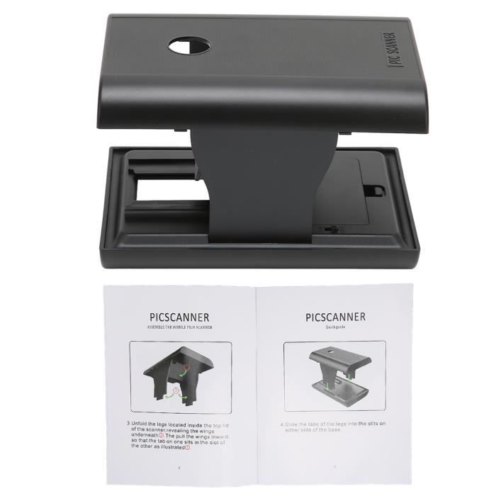 Fdit Scanner de photos Scanner de Film Mobile, Scanner de Diapositives et de Négatifs 35 Mm pour