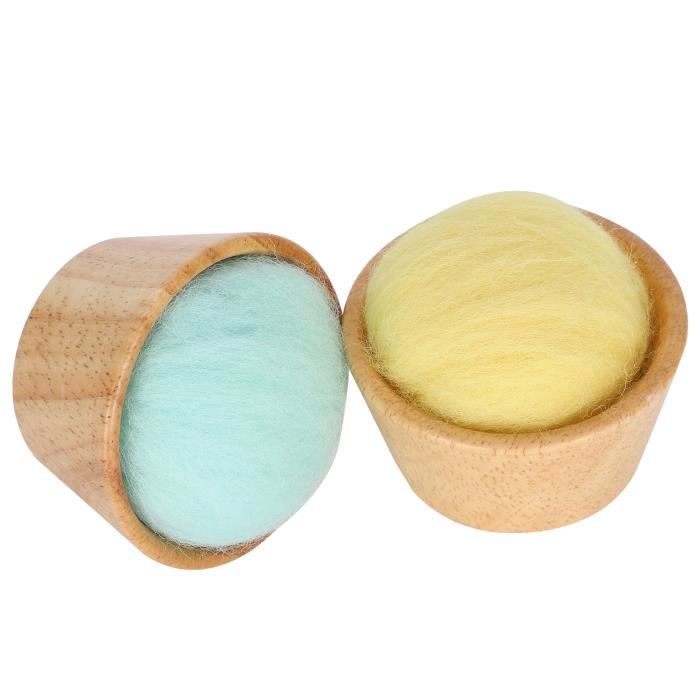 Coussin à Épingles Pour Couture | Pelote à Épingles Bleu Foncé | Accessoire Couturière | Organisation Fil & Aiguilles