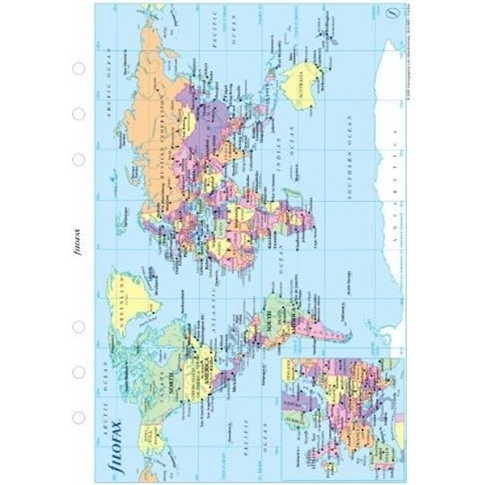 FILOFAX CARTE DU MONDE FORMAT A5… - Achat / Vente carte - planisphère ...