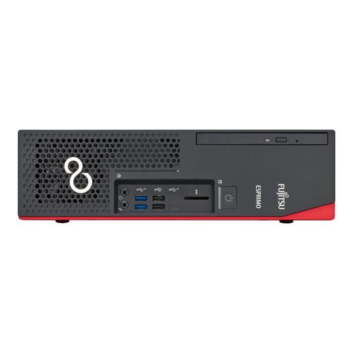 Vente Ordinateur de bureau Fujitsu ESPRIMO D738-E94+ SFF 1 x Core i5 8500 - 3 GHz RAM 8 Go SSD 256 Go NVMe DVD SuperMulti UHD Graphics 630 GigE Win 10 Pro… pas cher Vente Ordinateur de bureau Fujitsu ESPRIMO D738-E94+ SFF 1 x Core i5 8500 - 3 GHz RAM 8 Go SSD 256 Go NVMe DVD SuperMulti UHD Graphics 630 GigE Win 10 Pro… pas cher