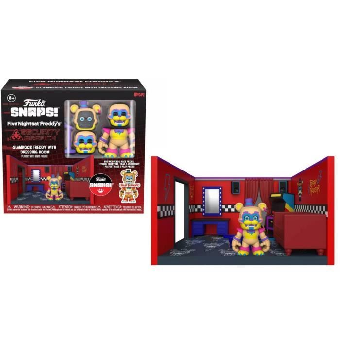 Figurine Five Nights At Freddys Glamrock Freddy 10 pièces personnalisables Vinyle Enfant