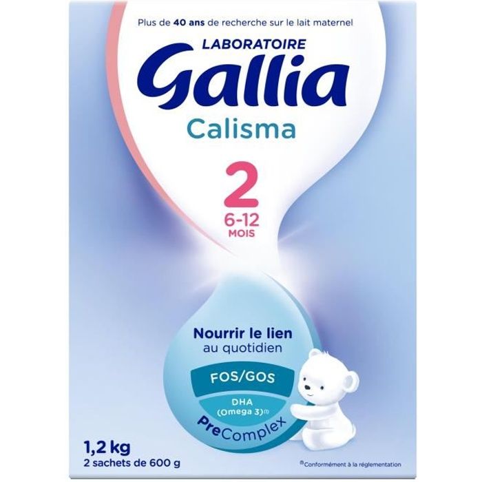 Calisma 2ème âge de 2 à 6 mois, Gallia (1,2 kg)  La Belle Vie : Courses en  Ligne - Livraison à Domicile