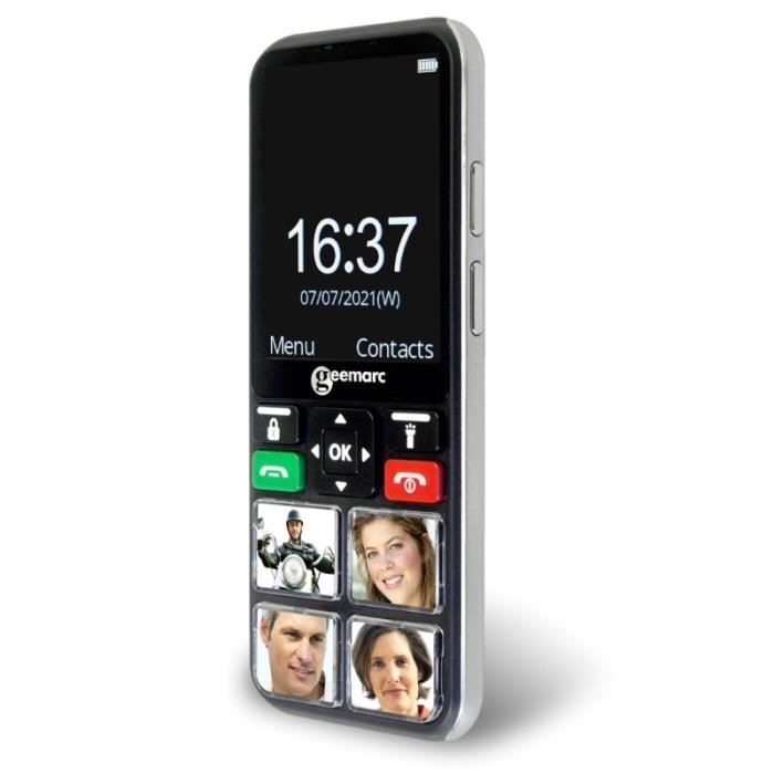 Geemarc CL8000 - Téléphone portable senior 4G avec photo mémoire
