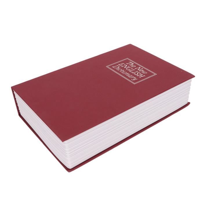 YOSOO coffre-fort de livre de serrure Diversion Book Safe Metal