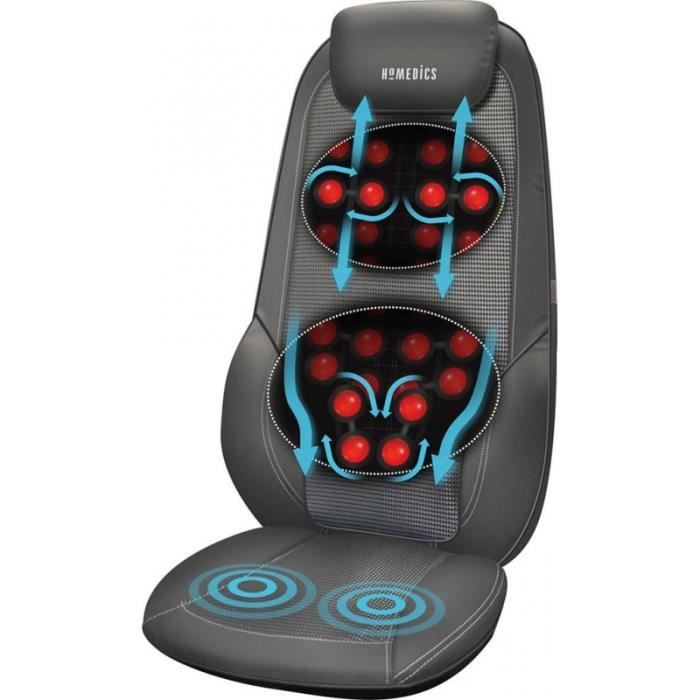 Fauteuil GAMER Massant Bluetooth 4.0 Rouge/Blanc par INOVALLEY