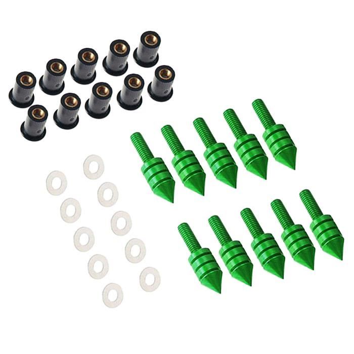 Lot De 10 Boulons Et écrous De Pare-brise De Moto, Kit De Montage