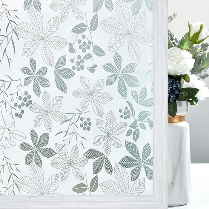 HT19338-FILM POUR VITRAGE.Autocollant De Fenêtre En Verre à Motif Givré