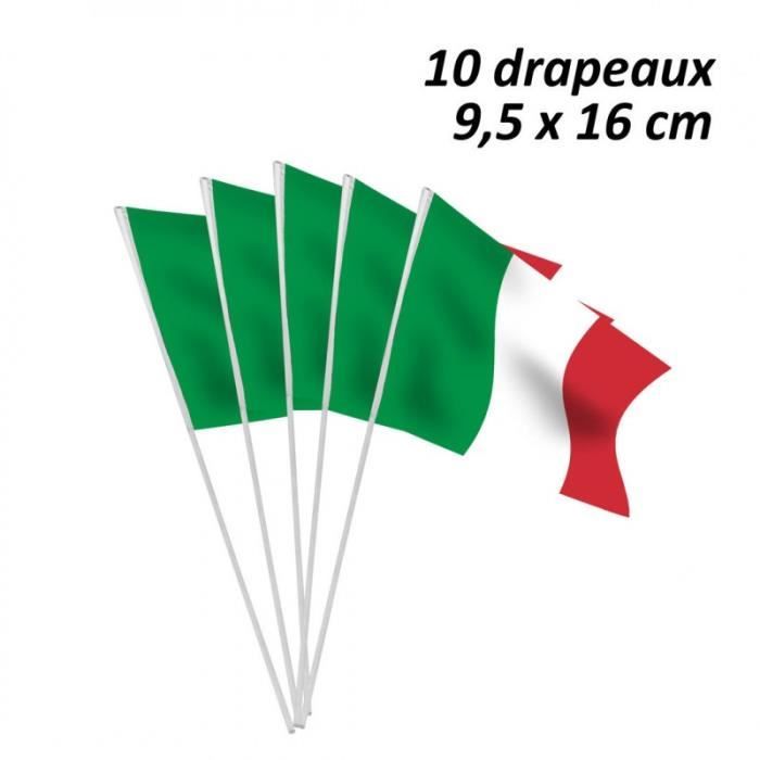 Lot de 10 Drapeau Comores 45x30cm Hampe - comorien - Cdiscount Maison