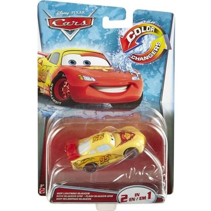 Lot de 3 figurines et 2 voiture cars disney pixar