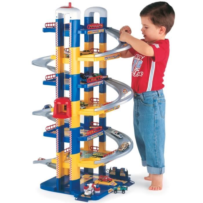 Garage De Parking XXL 7 Étages Avec Ascenseur, 10 Voitures, 77 Places Et 12 Rampes – Jouet Géant Pour Enfants Dès 3 Ans