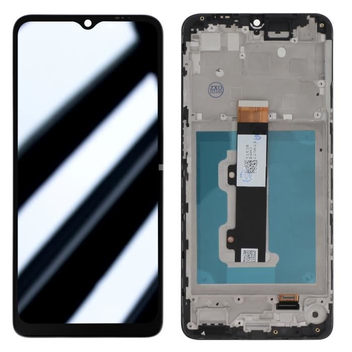 Écran Original Motorola E22 / E22i LCD + Vitre Tactile (avec châssis) Motorola Gris Clair
