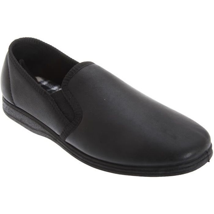 Chaussons en cuir clearance homme