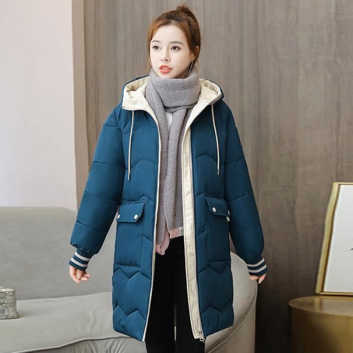 Doudoune femme hotsell longue bleu marine