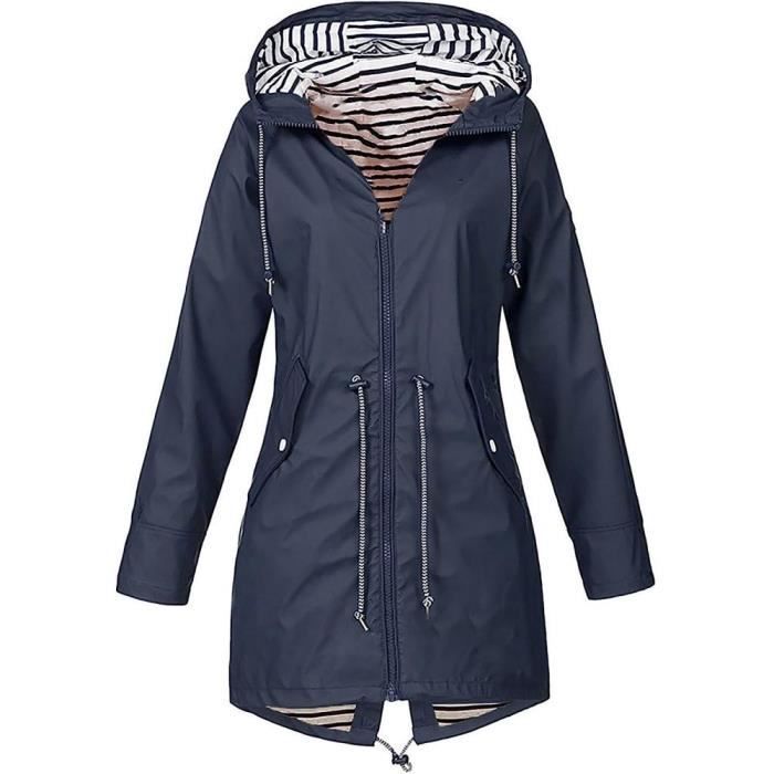 Impermeable femme chic avec capuche 2025