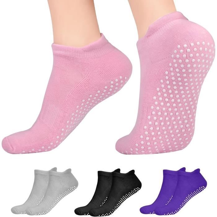 EgoNova Chaussettes De Pilates Avec Poignées Pour Femme - Chaussettes