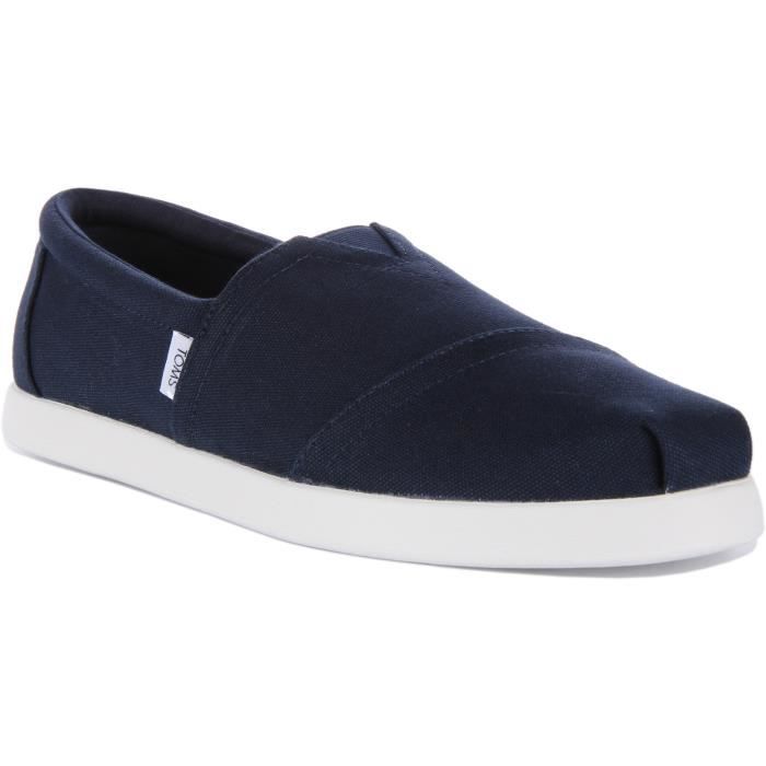TOMS TOMS Alpargata FWD — Baskets à enfiler véganes en coton recyclé marine pour homme