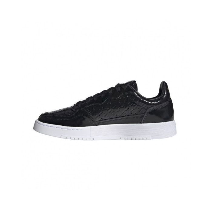 Basket adidas Originals SUPERCOURT Femme Cuir Lacets Noir