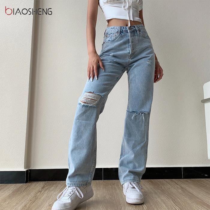 Jean déchiré femme store