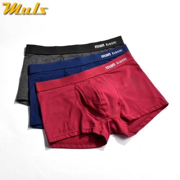 Caleçon Homme 100% Coton - Confortable, élastique, Taille S à XL, 1 Pièce - 13