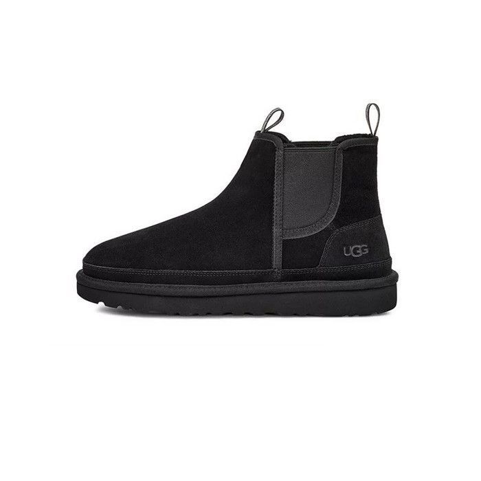 Bottes Homme UGG Neumel Chelsea Noir - Daim-Nubuck - A élastique - Hauteur moyenne