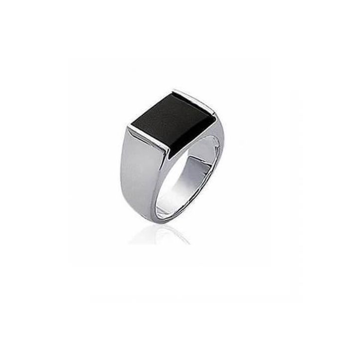 Bague Chevali re Argent Massif 925 1000 et Onyx Tailles Choix 50