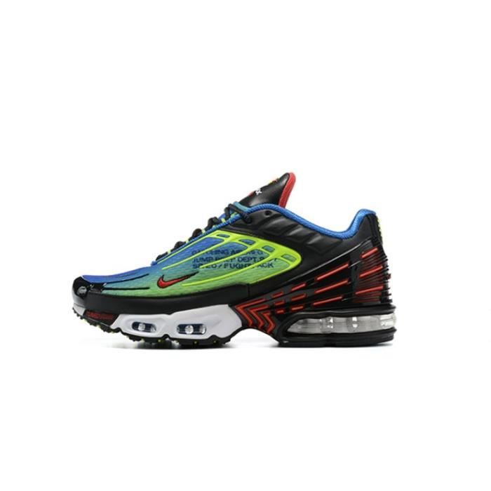 Basket NIKEs AIRs MAX TN Plus 3 TxT Chaussures de Running Hommeblanc