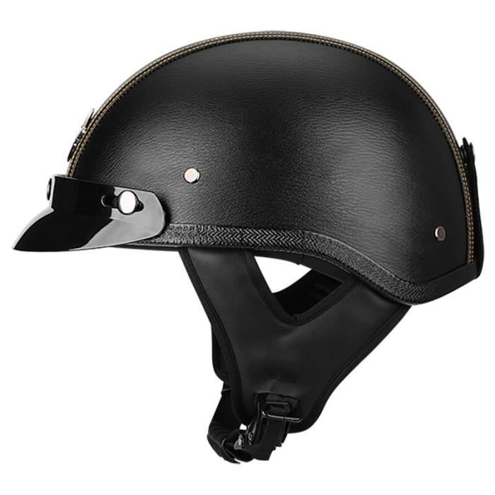 Casque De Moto Classique Allemand Rétro,demi-casque,certification DOT