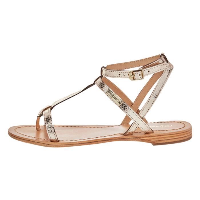 Sandales Les Tropeziennes Par M. Belarbi Hilan Or Serpent Femme Or serpent Cdiscount Chaussures
