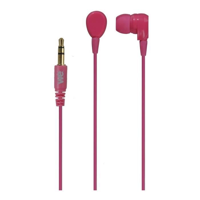 WE Ecouteurs 1.2 jack 3.5 mm 98 dB Fushia