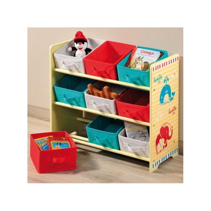 Meuble Etagere Pour Chambre D Enfant 9 Paniers Achat Vente