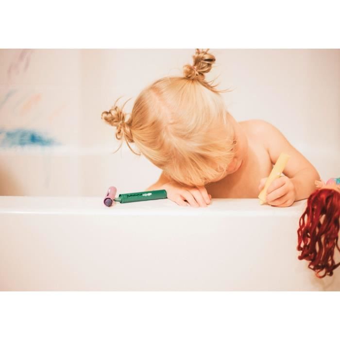 Jouet de bain - NUBY - Crayons Pour Le Bain +3ans - Multicolore - Original et ergonomique - 5 unités
