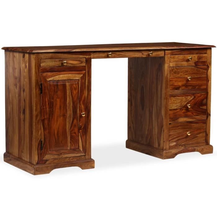 Bureau Sur Pied Table De Chambre Bois De Sesham Massif 140 X 50 X 76 Cm Achat Vente Bureau Bureau Sur Pied Table De Soldes Sur Cdiscount Des Le 20 Janvier Cdiscount