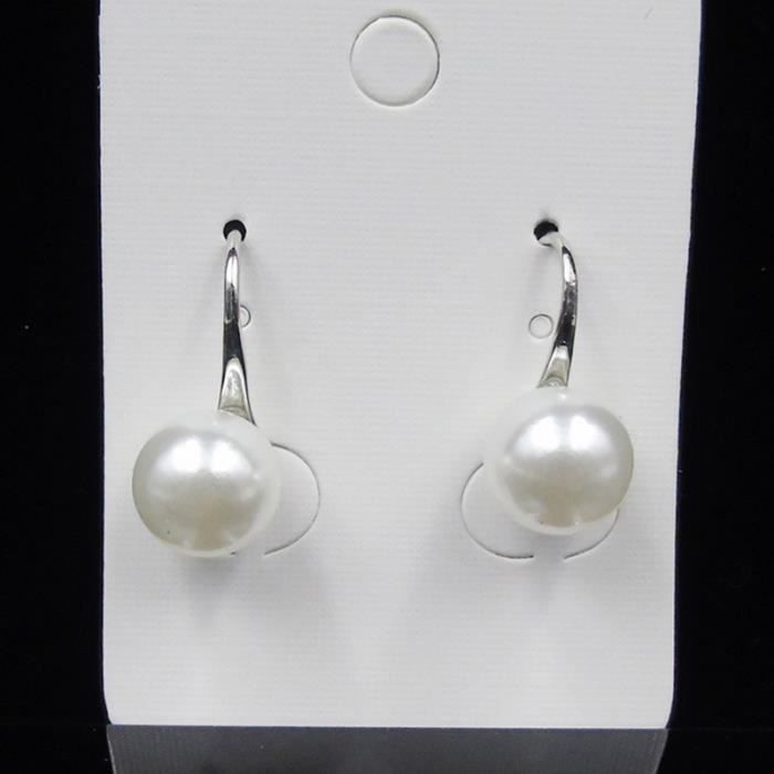 Les femmes Cube Plaqué Argent Zircon simple anti-allergie Boucles d/'oreilles Clous Bijoux