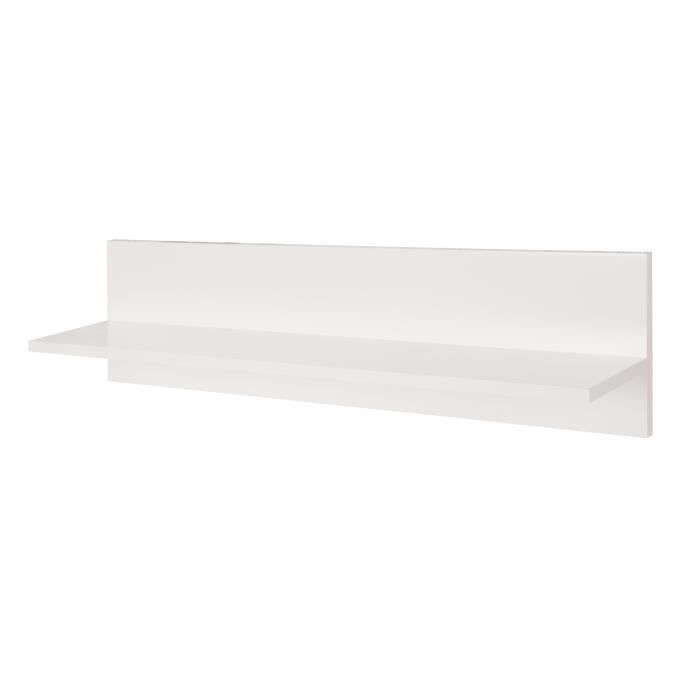 Étagère Murale Universelle en Bois - ROBA - 90 cm - Blanc - Pour Chambre Enfant