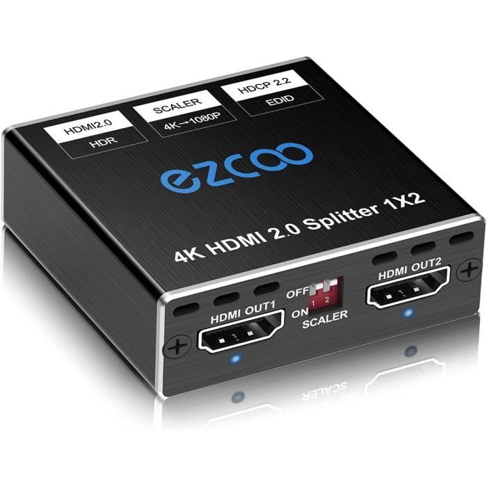 UGREEN répartiteur HDMI 4 entrée 2 sorties , 2 prise en charge 2k * 4k @ 30Hz et 3D #10037