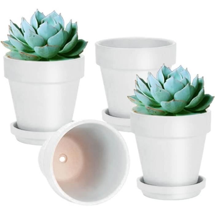Lot De 4 Pots Suspendus En Métal Pour Balcon - Jardinières Vintage Avec Crochets | Déco Extérieur Plantes Grimpantes