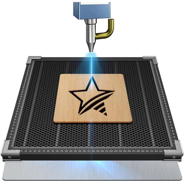 Bsdonte Machine à Graver Au Laser Honeycomb Table De Travail,400x400x22