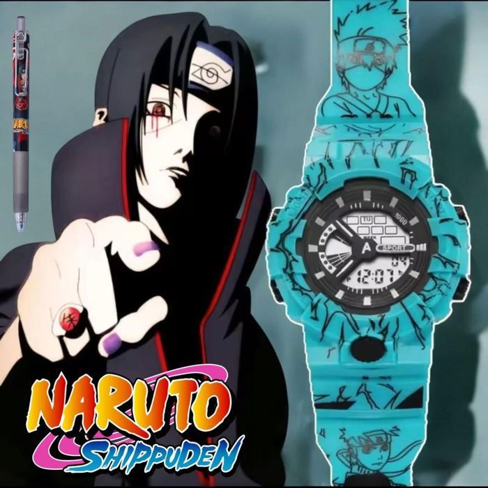 Montre NARUTO Quartz turquoise + Stylo Naruto OFFERT