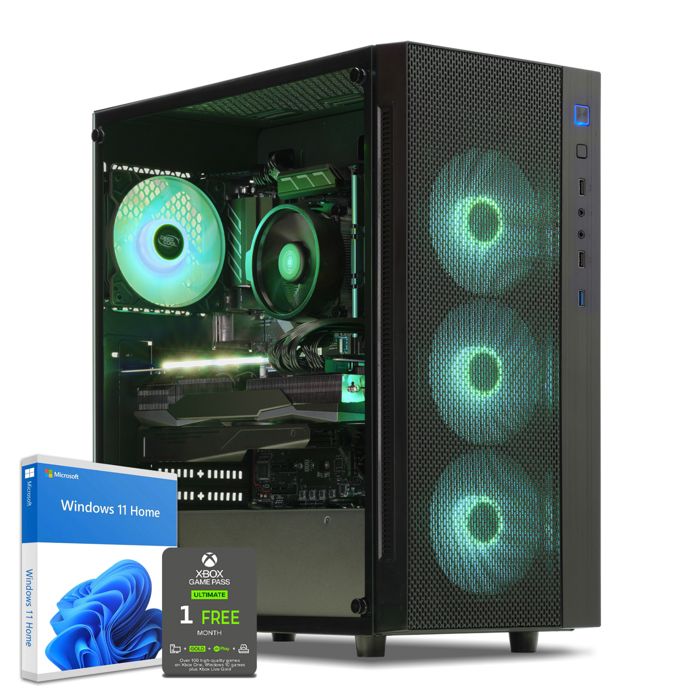 Vente Ordinateur de bureau PC Gaming, AMD Ryzen 5, RX 580, 240Go SSD, 1To HDD, 8Go RAM, Win 10. Ref: UCM6111I2I1HF pas cher Vente Ordinateur de bureau PC Gaming, AMD Ryzen 5, RX 580, 240Go SSD, 1To HDD, 8Go RAM, Win 10. Ref: UCM6111I2I1HF pas cher